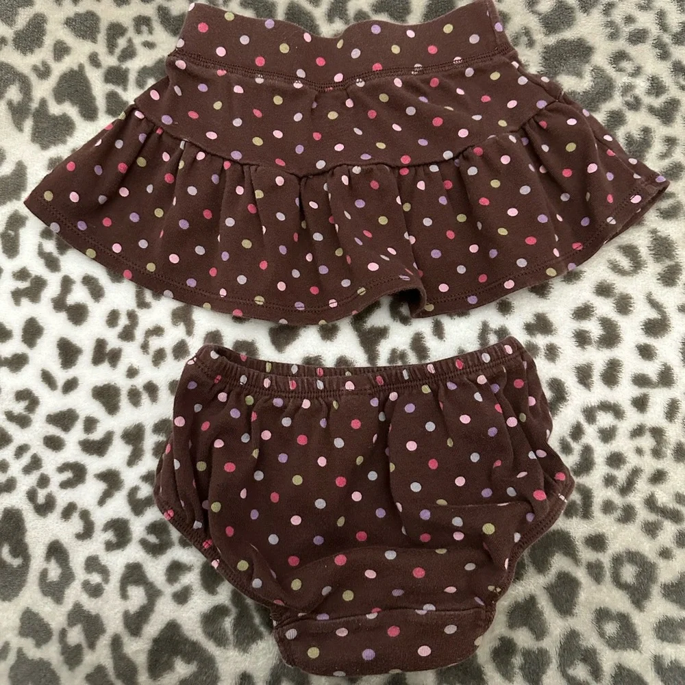 babyGap Brannan’s Favorite Polka Dot Skirt in Brown Size Infant 12-18 months